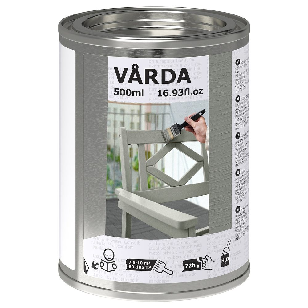 New ! IKEA VARDA Wood Stain Outdoor Use Gray 904.676.78